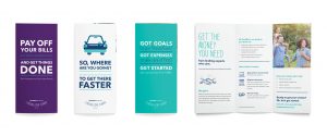 OneMain Financial in-branch collateral, brochures