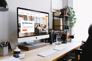Launch Workplaces coworking website, desktop