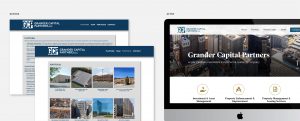 Grander Capital website design, before and after